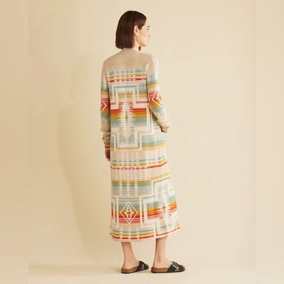 PENDLETON WOMEN'S HARDING PACIFIC DUSTER SWEATER LARGE​ - Picture 2 of 12